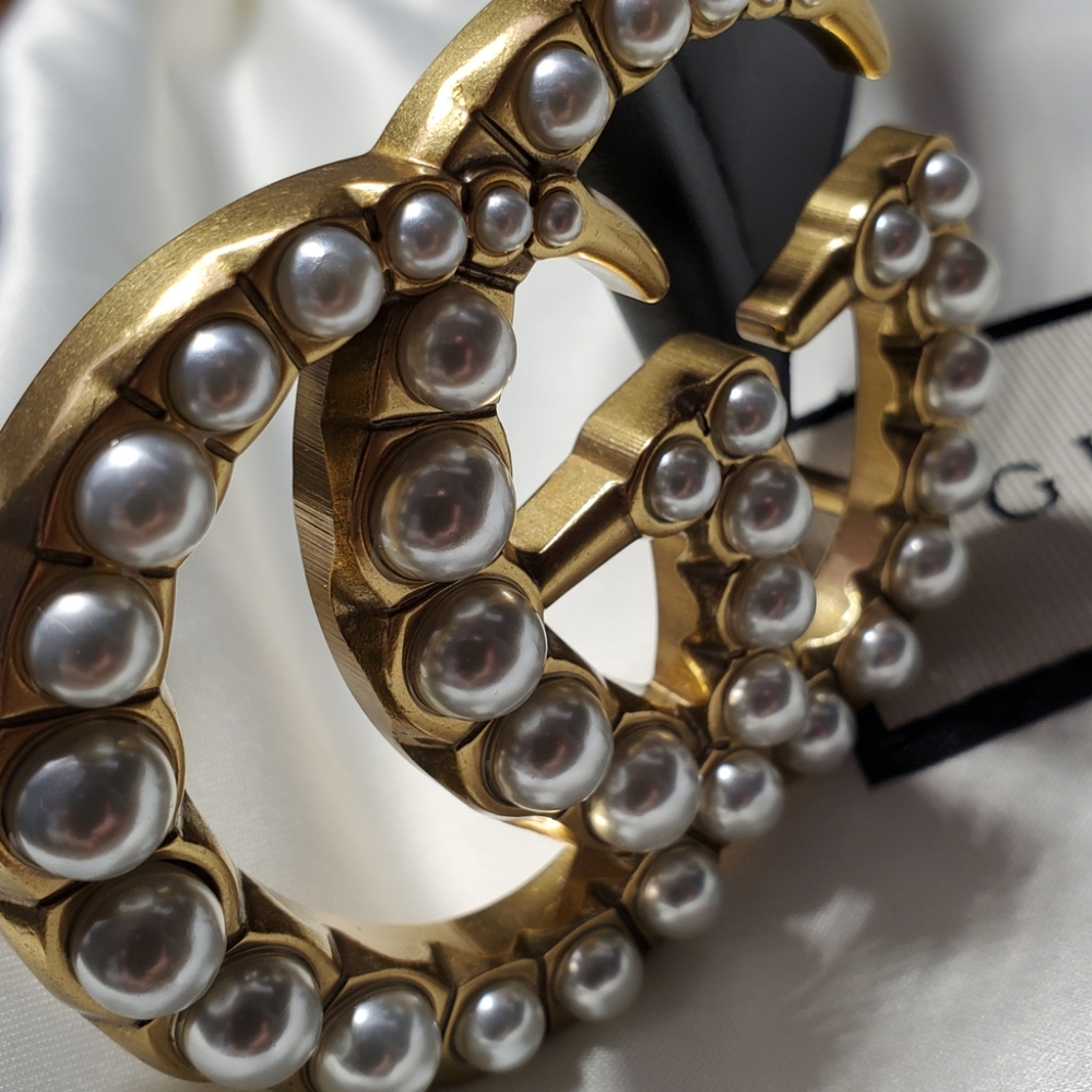 Pearl Gucci Belt